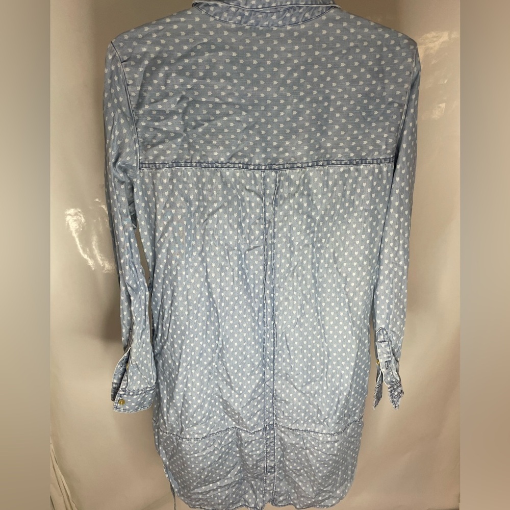 Velvet Heart Light Blue Arrow Print dress size Large - Picture 3 of 4